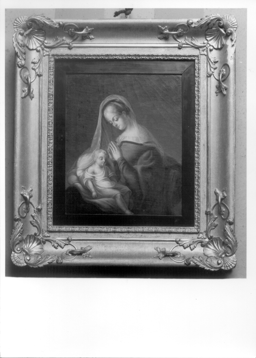 Madonna con Bambino (dipinto, opera isolata) - ambito piemontese (secondo quarto sec. XIX)