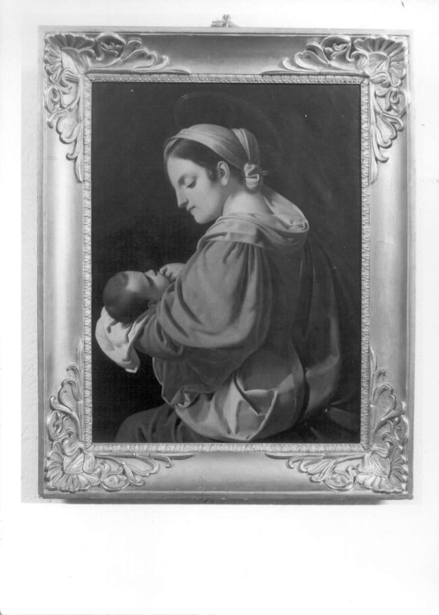 Madonna con Bambino (dipinto, opera isolata) di De Albertis Giuseppe (secondo quarto sec. XIX)