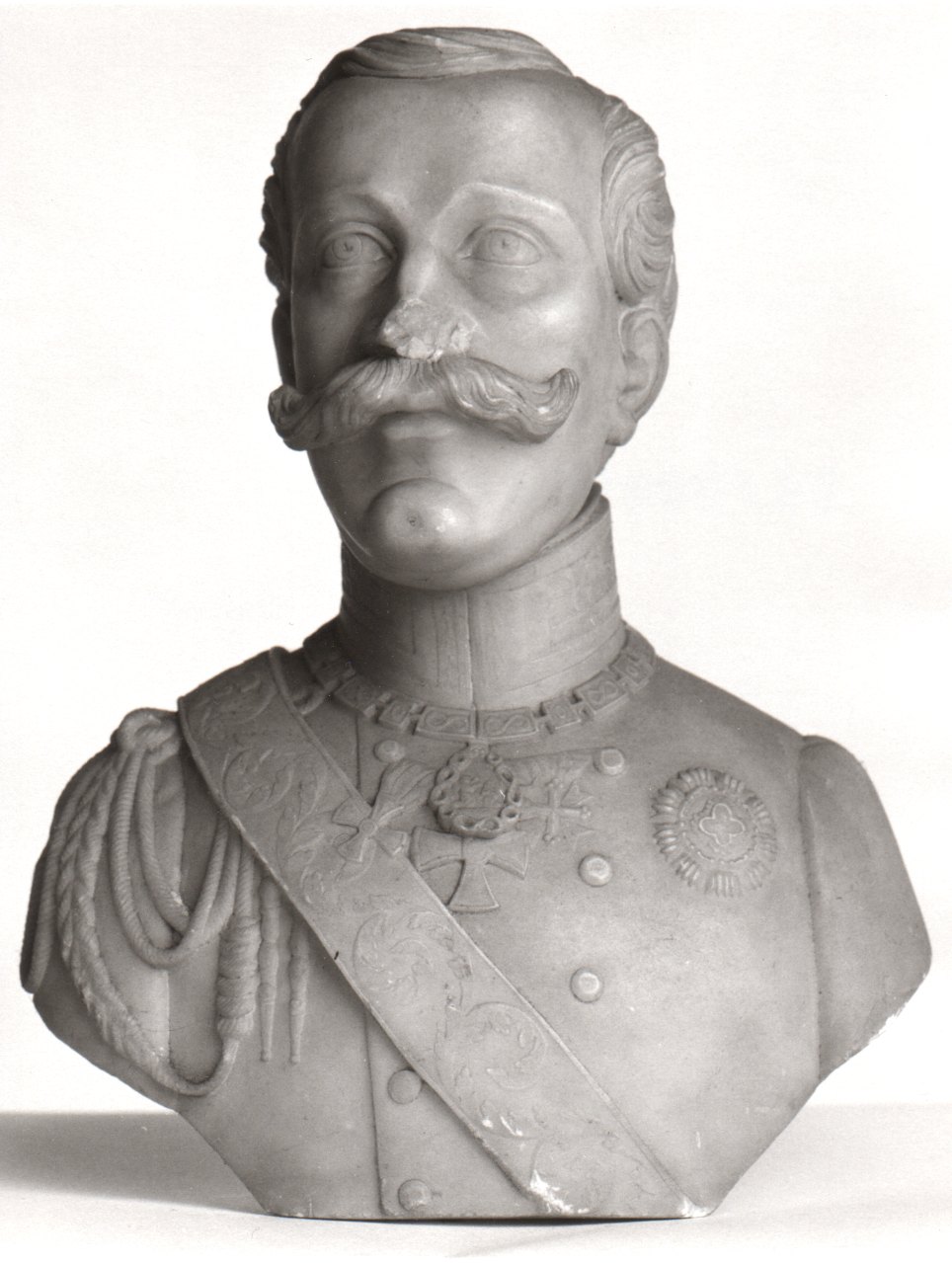 busto ritratto di Carlo Alberto di Savoia (busto, opera isolata) di Bogliani Giuseppe (metà sec. XIX)