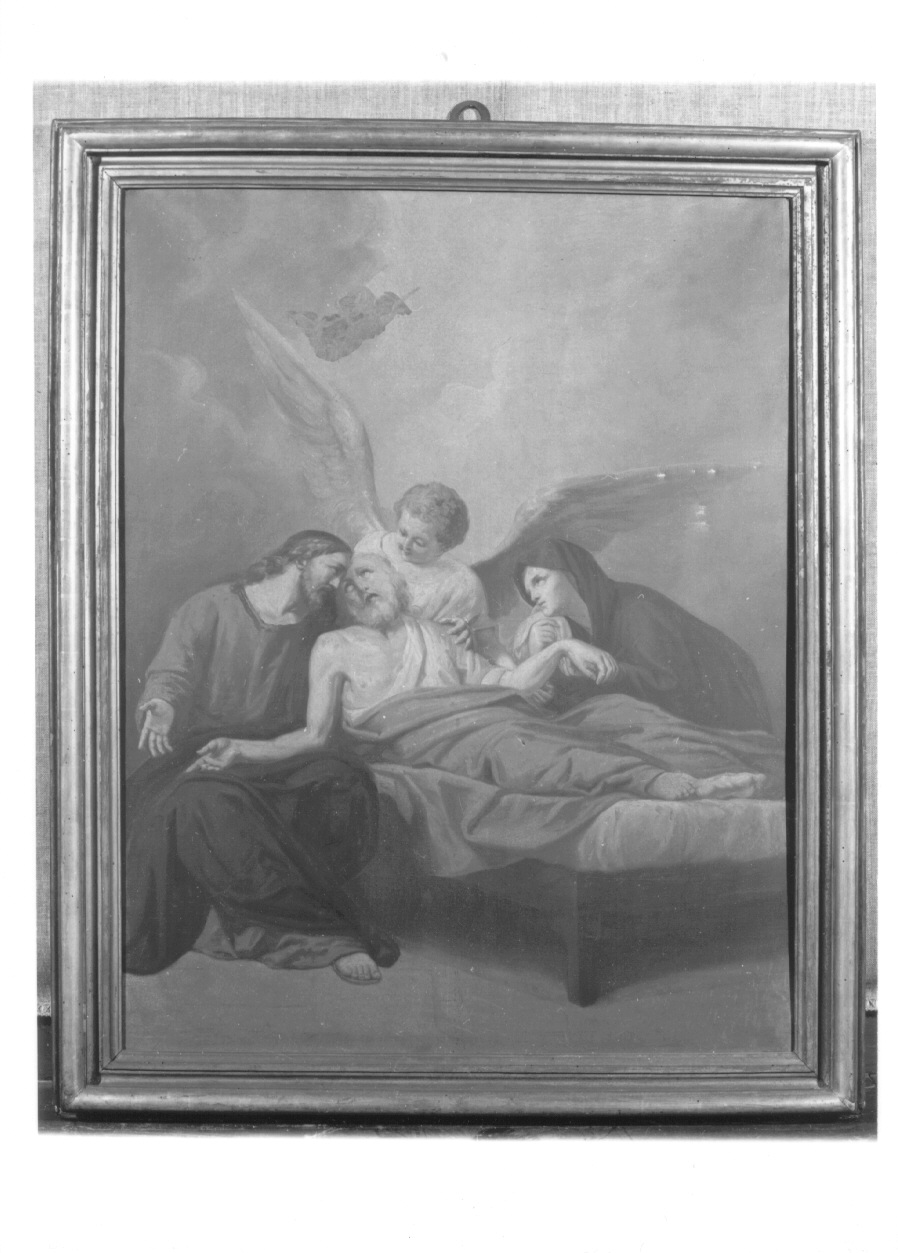 morte di San Giuseppe (dipinto, opera isolata) di Morgari Rodolfo (fine sec. XIX)