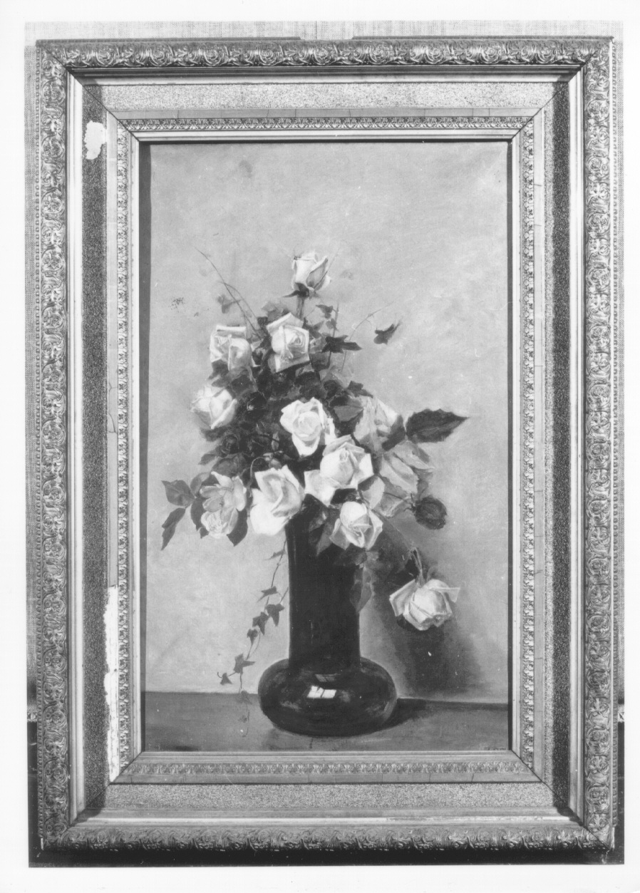 ROSE, fiori (dipinto, opera isolata) di Biscarra Emma (fine sec. XIX)