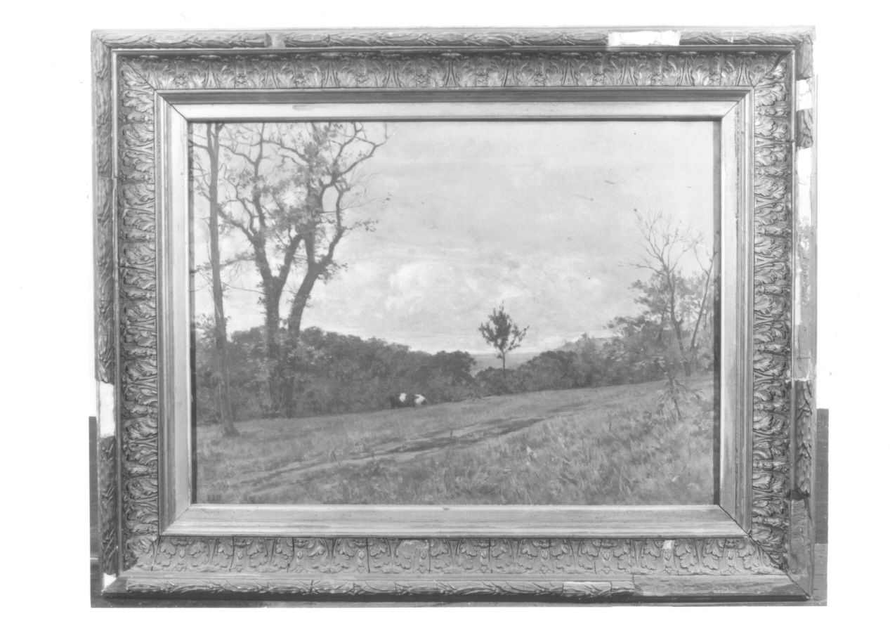 PRINCIPIO D'AUTUNNO, paesaggio rurale (dipinto, opera isolata) di Silvestri Oreste (ultimo quarto sec. XIX)
