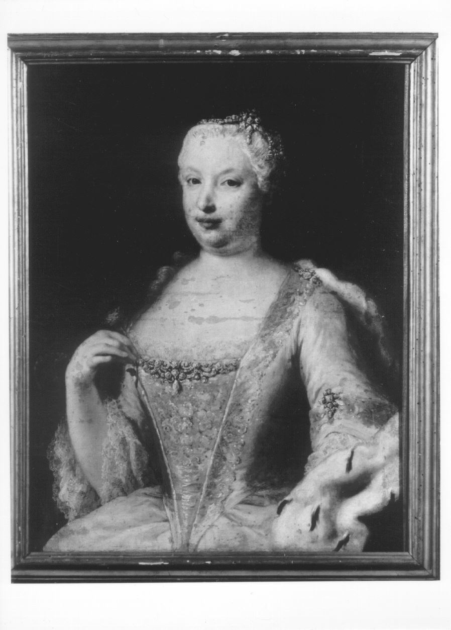 ritratto di donna (dipinto, opera isolata) - ambito piemontese (prima metà sec. XVIII)