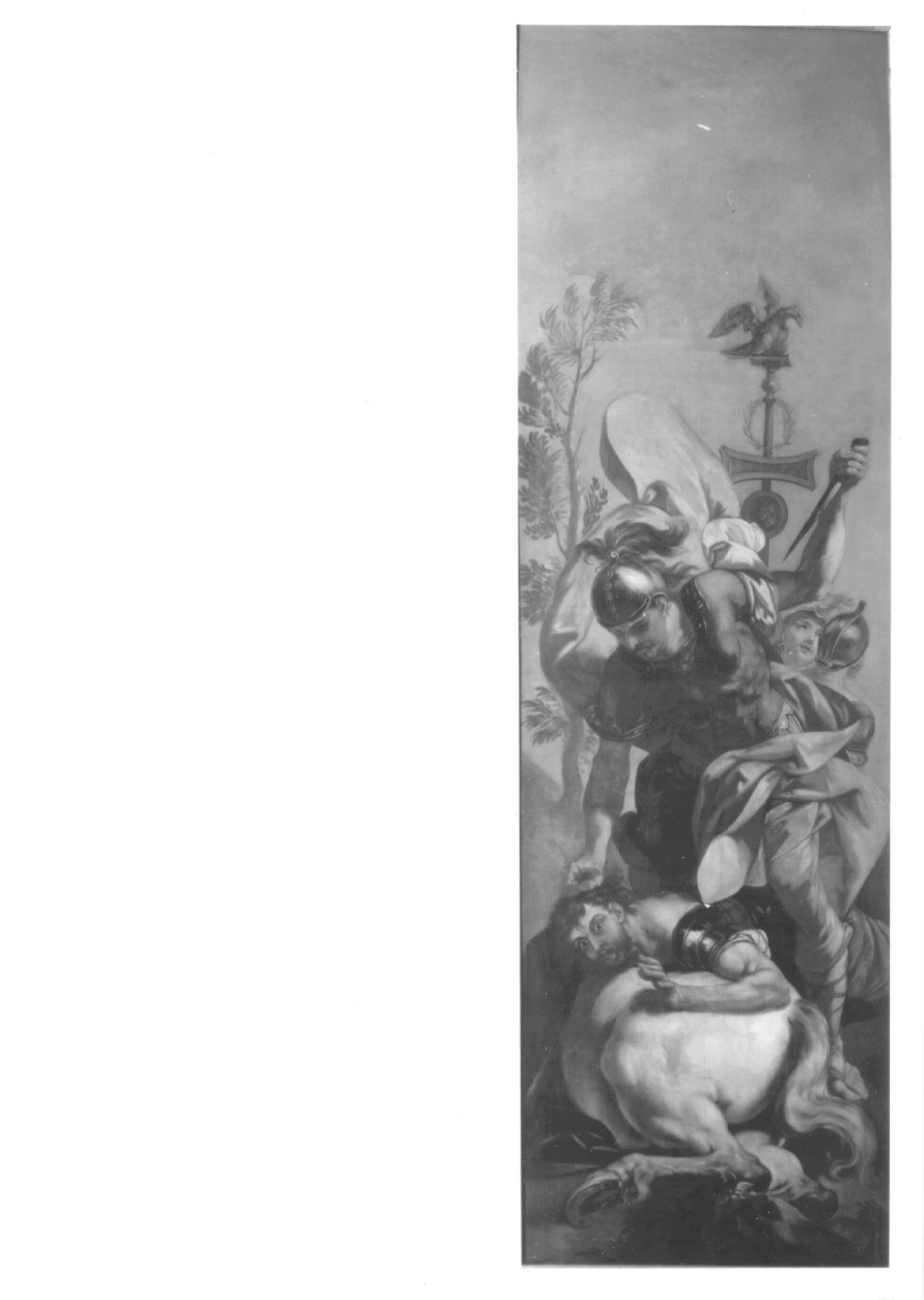 guerrieri (dipinto, opera isolata) di Molinari Giovanni Domenico (attribuito) (secondo quarto sec. XVIII)
