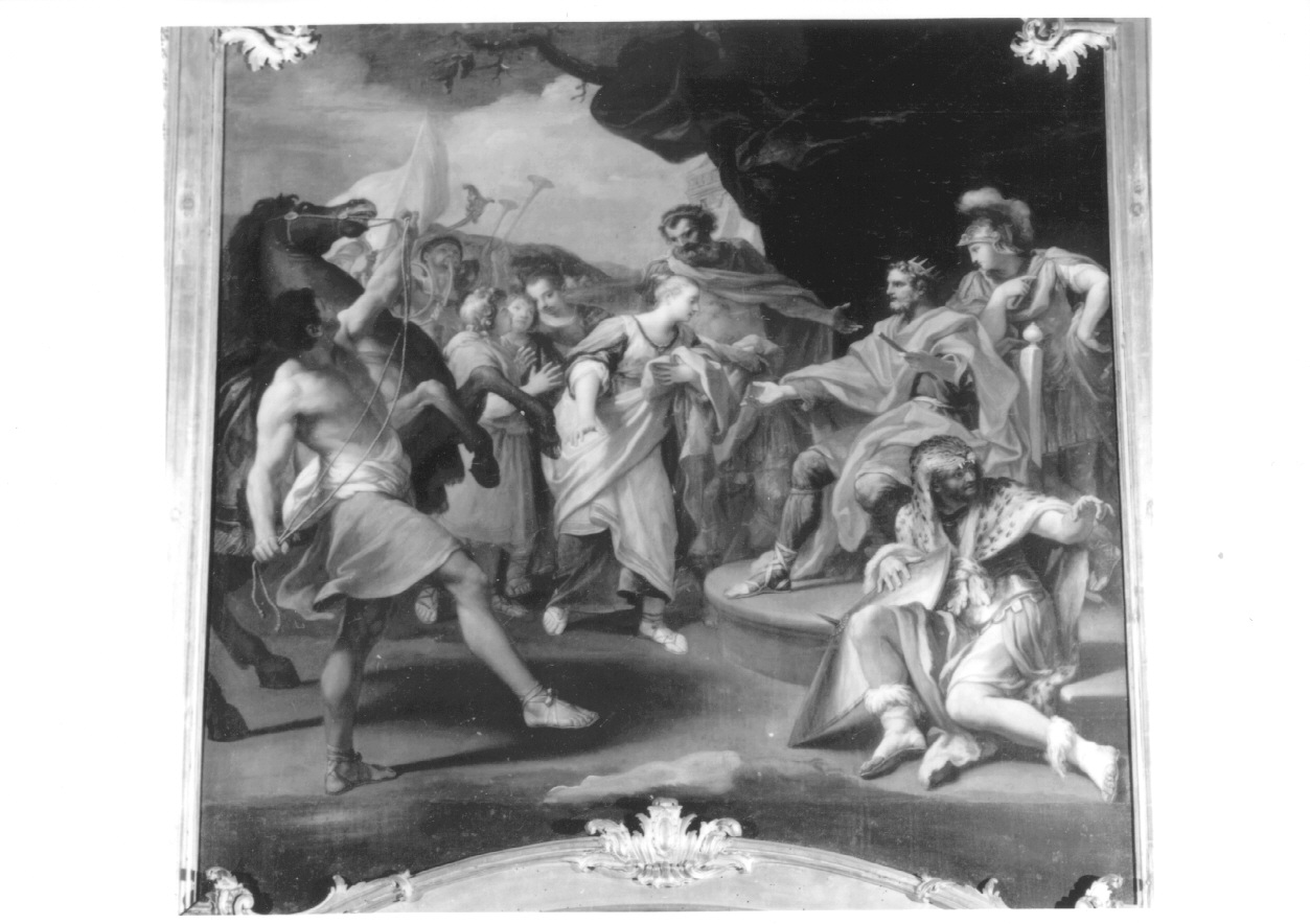 David re (sovrapporta, ciclo) di Gregolini Giovanni Antonio (primo quarto sec. XVIII)