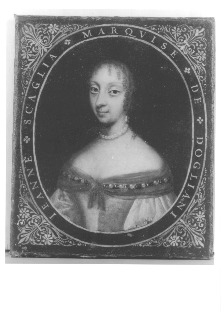 ritratto di Giovanna Ginevra Scaglia di Verrua (dipinto, opera isolata) - ambito francese (metà sec. XVII)