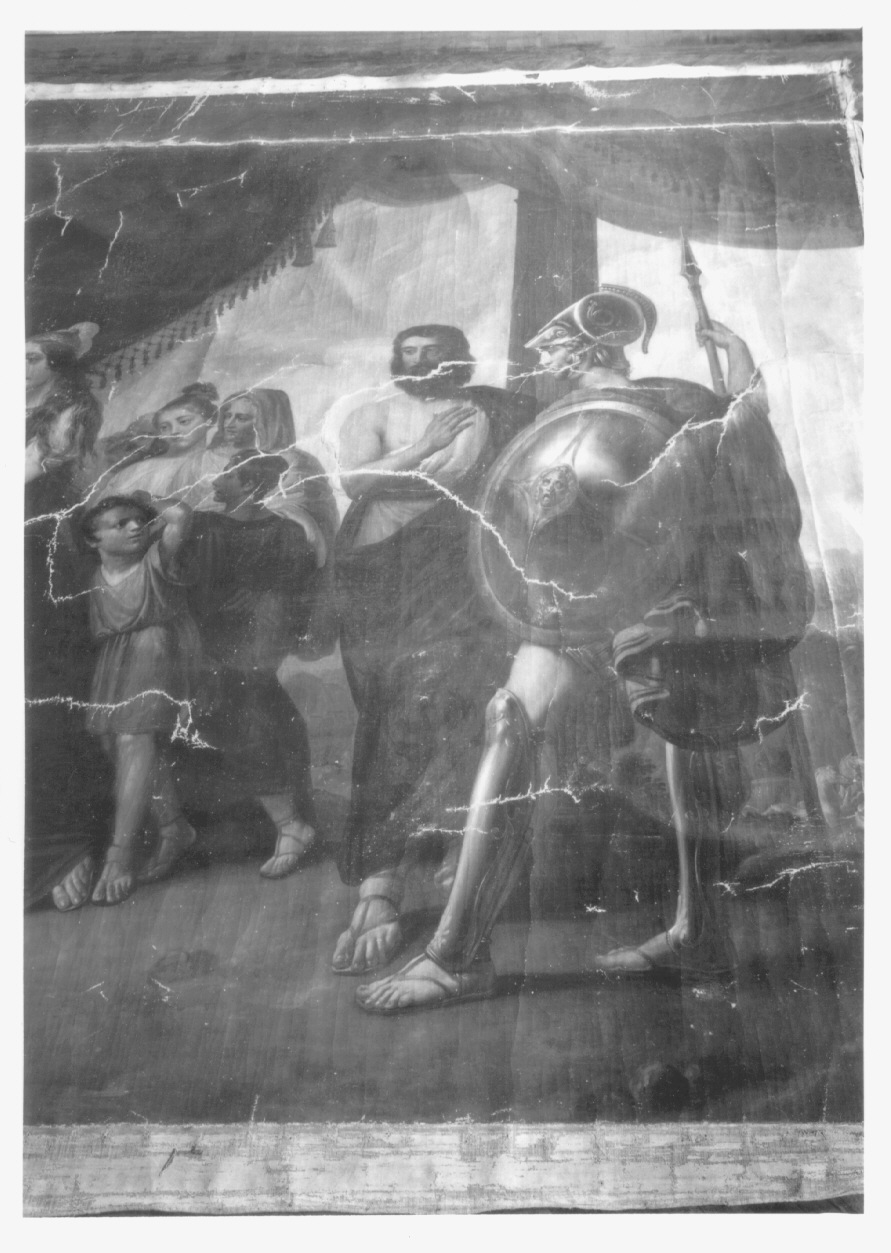 Alessandro Magno e Timoclea (dipinto, opera isolata) di Biscarra Giovanni Battista (secondo quarto sec. XIX)