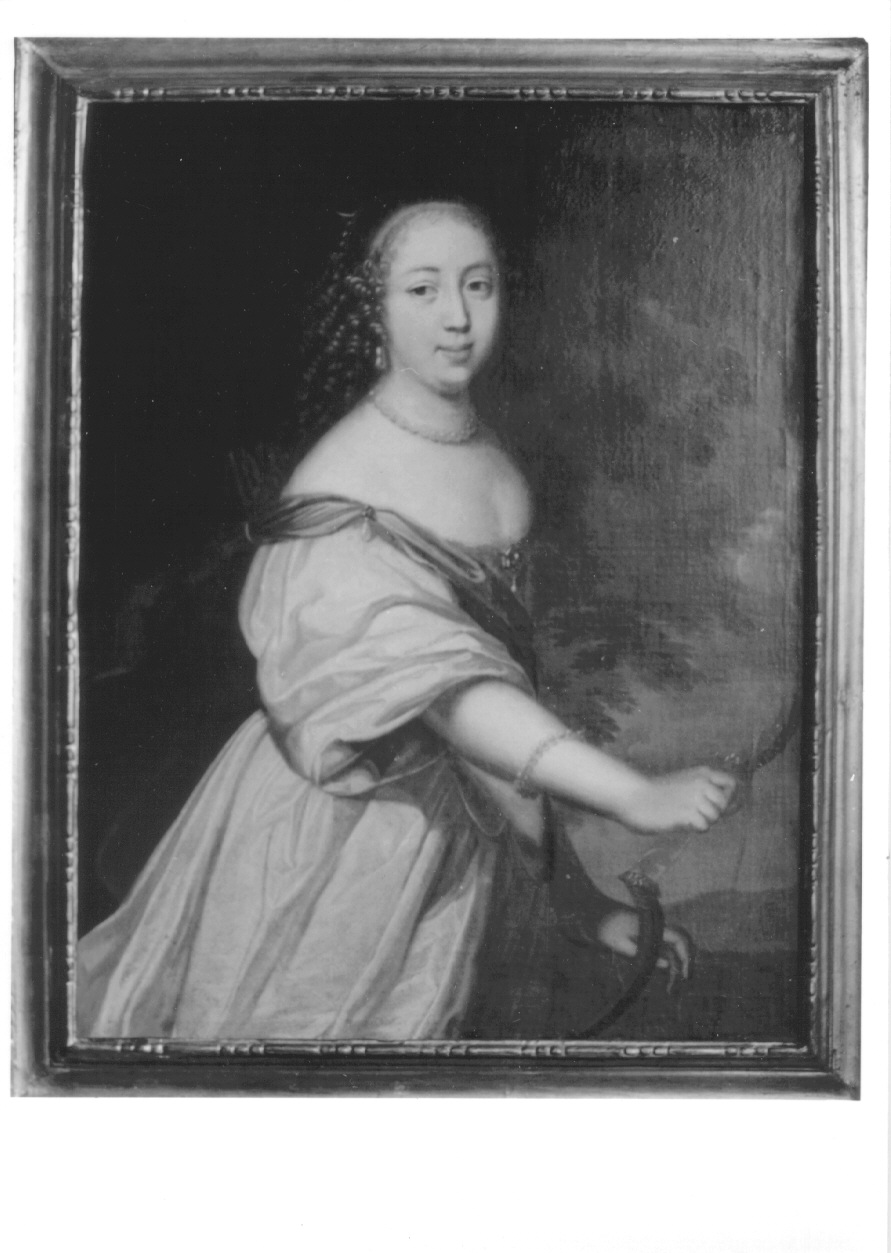 ritratto di Maria Giovanna Battista di Savoia-Nemours (dipinto, opera isolata) - ambito francese (ultimo quarto sec. XVII)