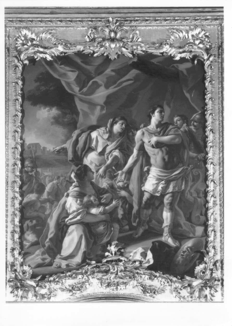 storie di Alessandro Magno (sovrapporta, opera isolata) di De Mura Francesco (metà sec. XVIII)