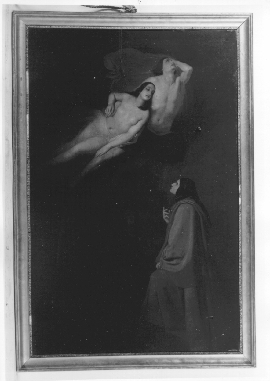 FRANCESCA DA RIMINI, Paolo e Francesca (dipinto, opera isolata) di Frascheri Giuseppe Antonio (metà sec. XIX)