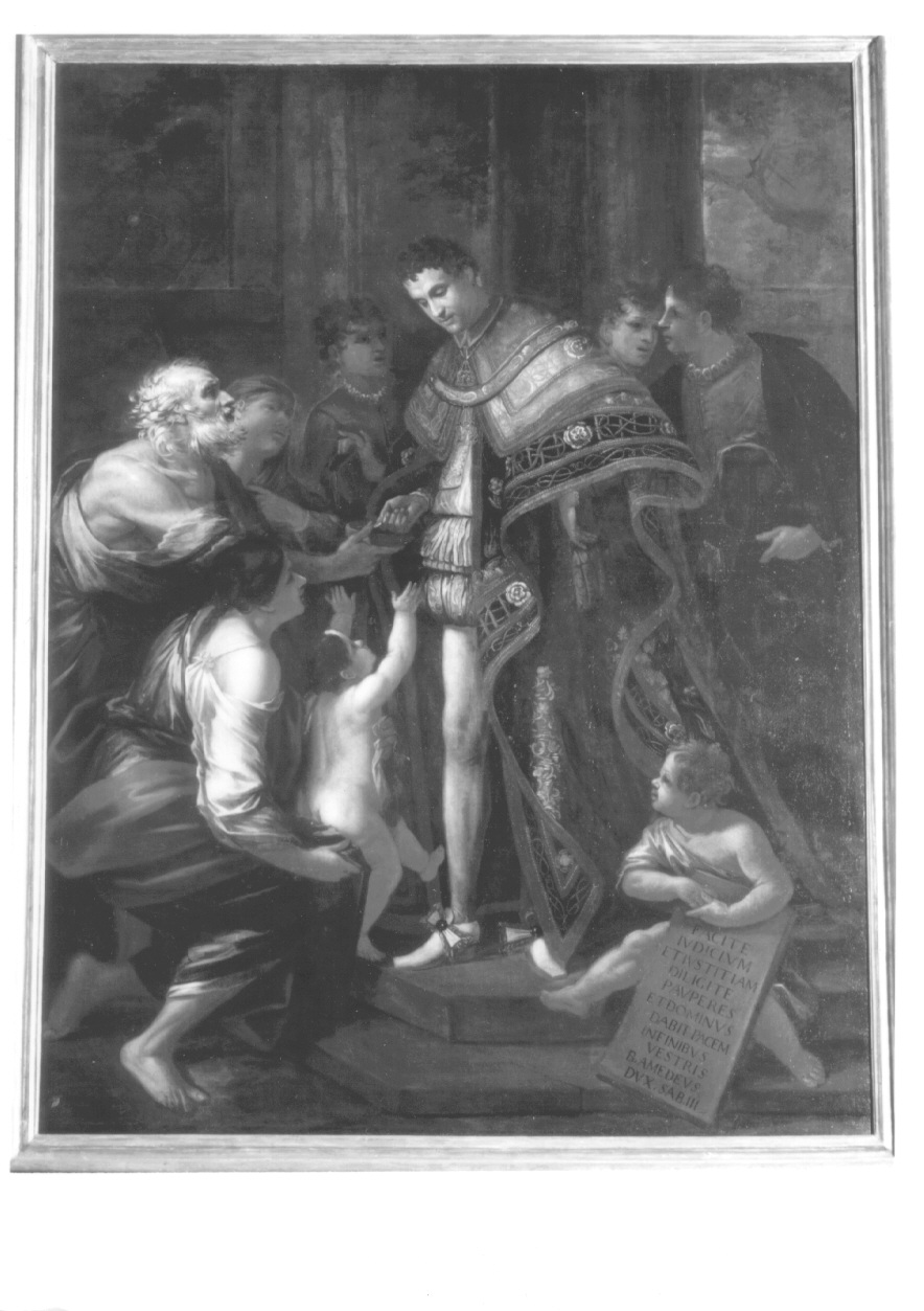 elemosina del Beato Amedeo di Savoia (dipinto, opera isolata) di Dauphin Charles (attribuito) (terzo quarto sec. XVII)
