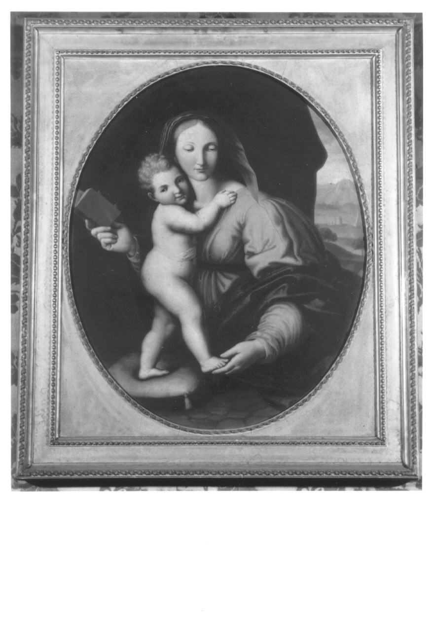 Madonna con Bambino (dipinto, opera isolata) di Bruno Antonio (primo quarto sec. XIX)