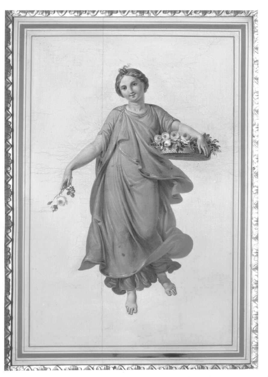 figura allegorica femminile (dipinto, elemento d'insieme) di Airaghi Giovanni Battista (secondo quarto sec. XIX)