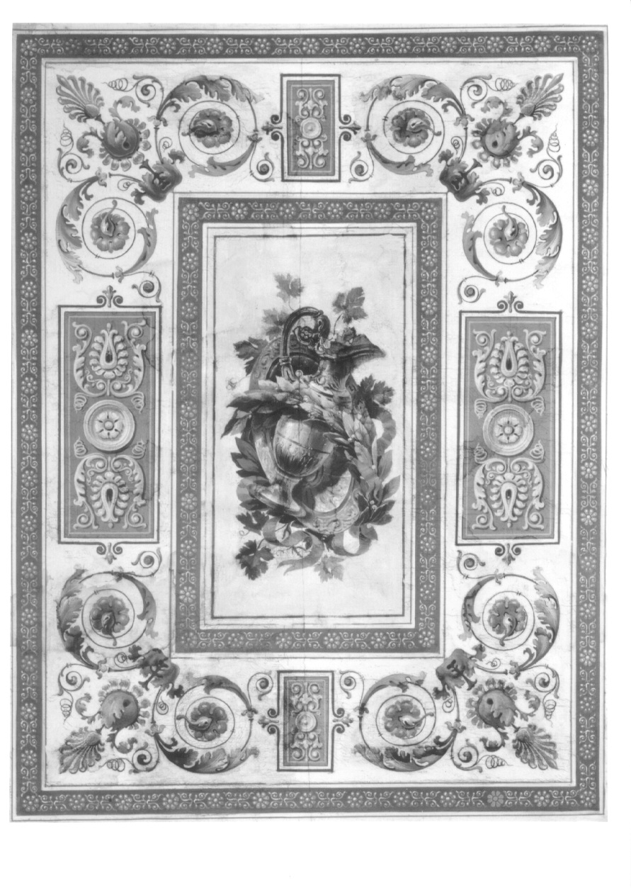 trofeo di strumenti musicali (dipinto, elemento d'insieme) di Bellosio Carlo (secondo quarto sec. XIX)