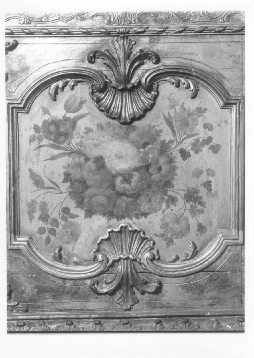 Fiori, fiori (dipinto, elemento d'insieme) - ambito piemontese (secondo quarto sec. XVIII)