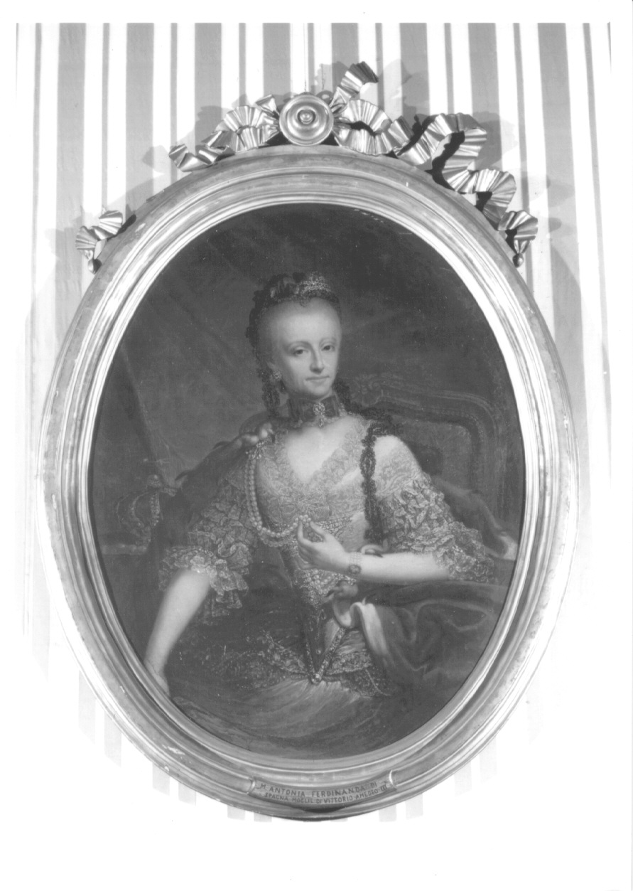 ritratto di Maria Antonia Ferdinanda di Borbone-Spagna (dipinto, opera isolata) - ambito piemontese (ultimo quarto sec. XVIII)