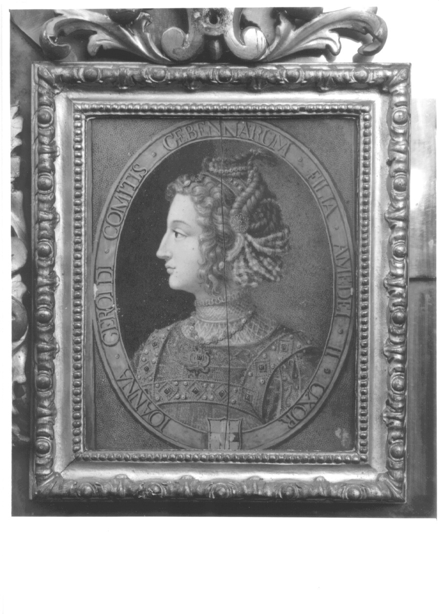 ritratto di Giovanna moglie di Amedeo II di Savoia (miniatura, opera isolata) di Lavy Giuseppe (terzo quarto sec. XVIII)