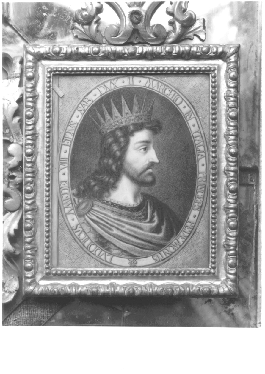 ritratto di Ludovico figlio di Amedeo VIII di Savoia (miniatura, opera isolata) di Lavy Giuseppe (terzo quarto sec. XVIII)