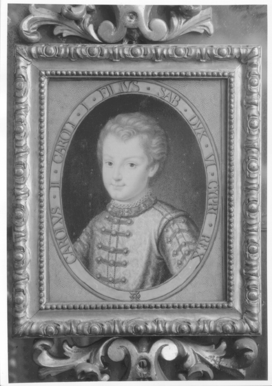ritratto di Carlo II di Savoia (miniatura, opera isolata) di Lavy Giuseppe (terzo quarto sec. XVIII)