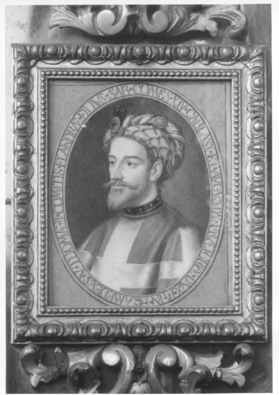 ritratto di Amedeo V di Savoia (miniatura, opera isolata) di Lavy Giuseppe (terzo quarto sec. XVIII)