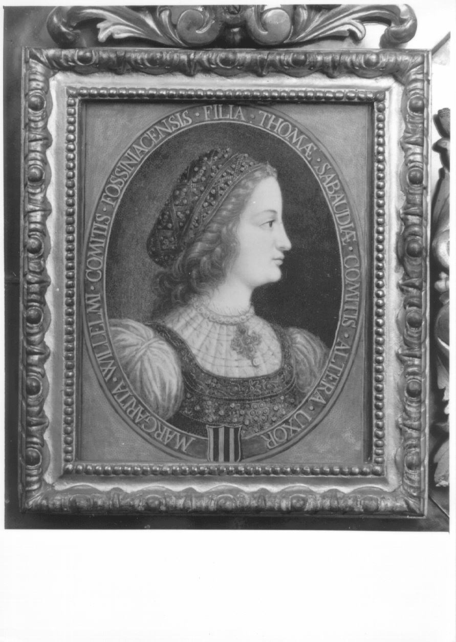 ritratto di Margherita di Fossigny (miniatura, opera isolata) di Lavy Giuseppe (terzo quarto sec. XVIII)