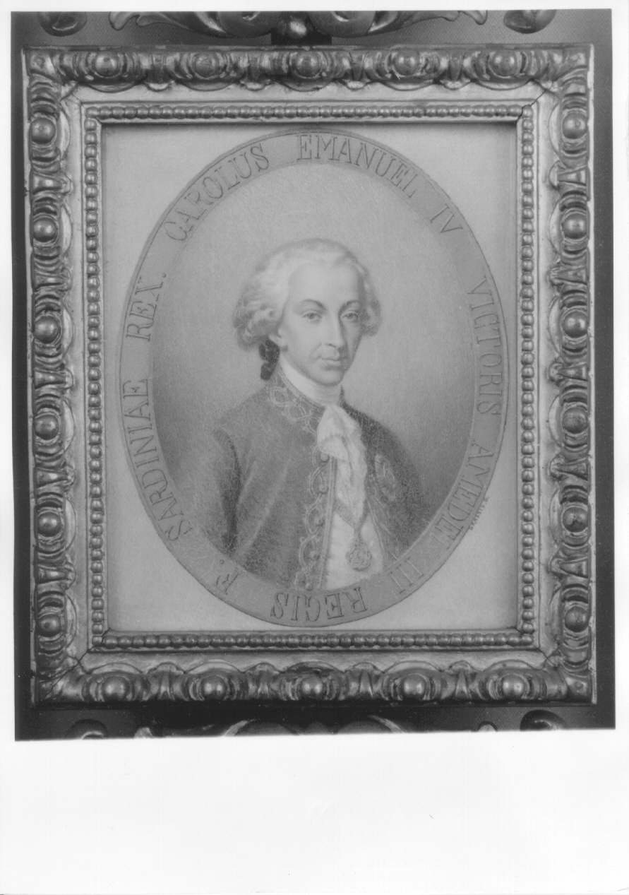 ritratto di Carlo Emanuele IV di Savoia (miniatura, opera isolata) di Grassis Giuseppe (primo quarto sec. XX)