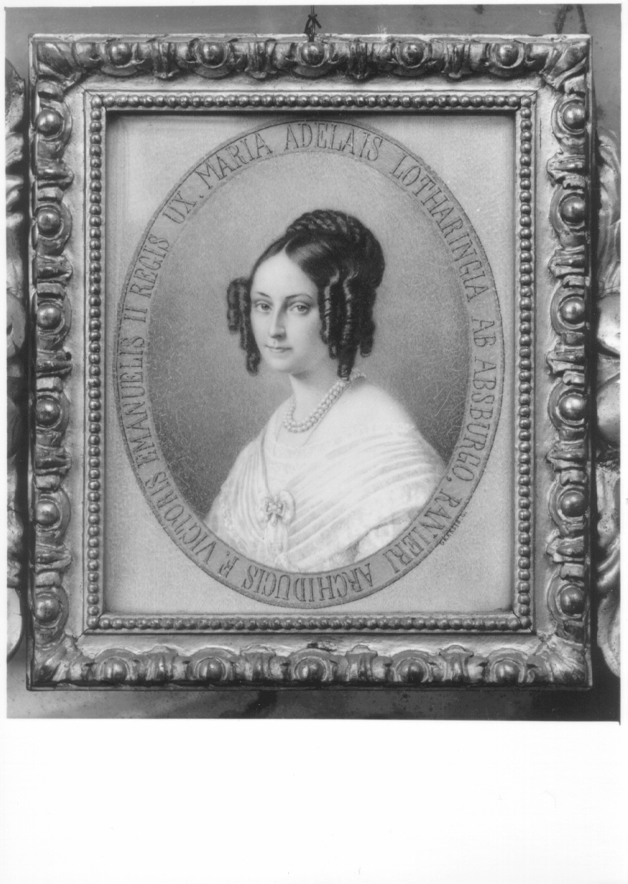 ritratto di Maria Adelaide di Lorena (miniatura, opera isolata) di Grassis Giuseppe (primo quarto sec. XX)