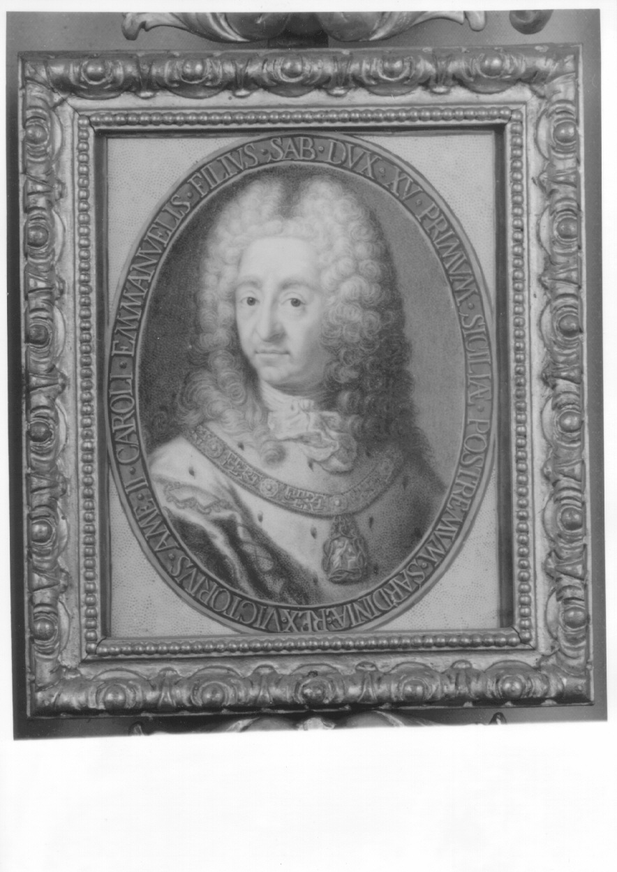 ritratto di Vittorio Amedeo II di Savoia (miniatura, opera isolata) di Lavy Giuseppe (terzo quarto sec. XVIII)