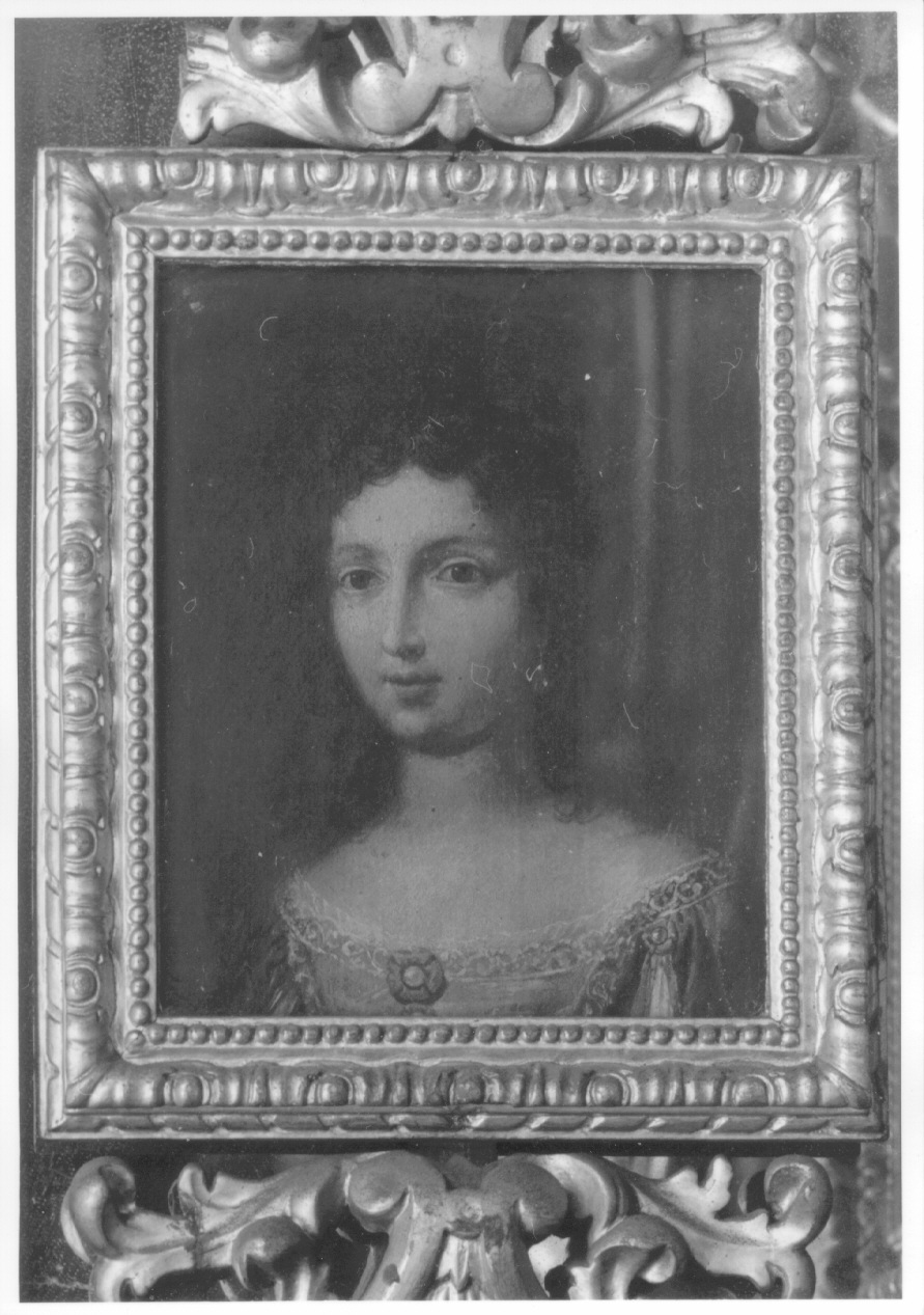 ritratto di donna (miniatura, opera isolata) - ambito francese (terzo quarto sec. XVII)