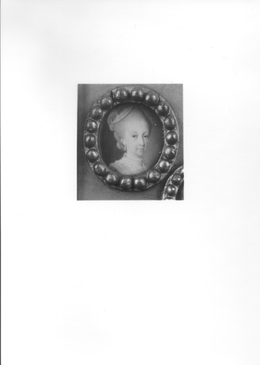 ritratto di Maria Felicita di Savoia (miniatura, elemento d'insieme) - ambito piemontese (prima metà sec. XIX)