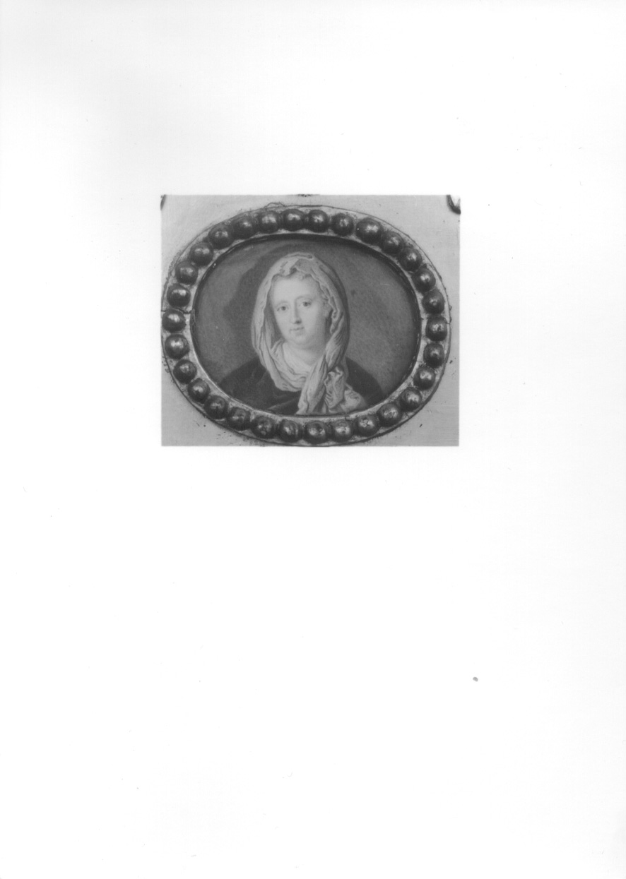 ritratto di Vittoria Francesca di Savoia (miniatura, elemento d'insieme) - ambito piemontese (prima metà sec. XIX)