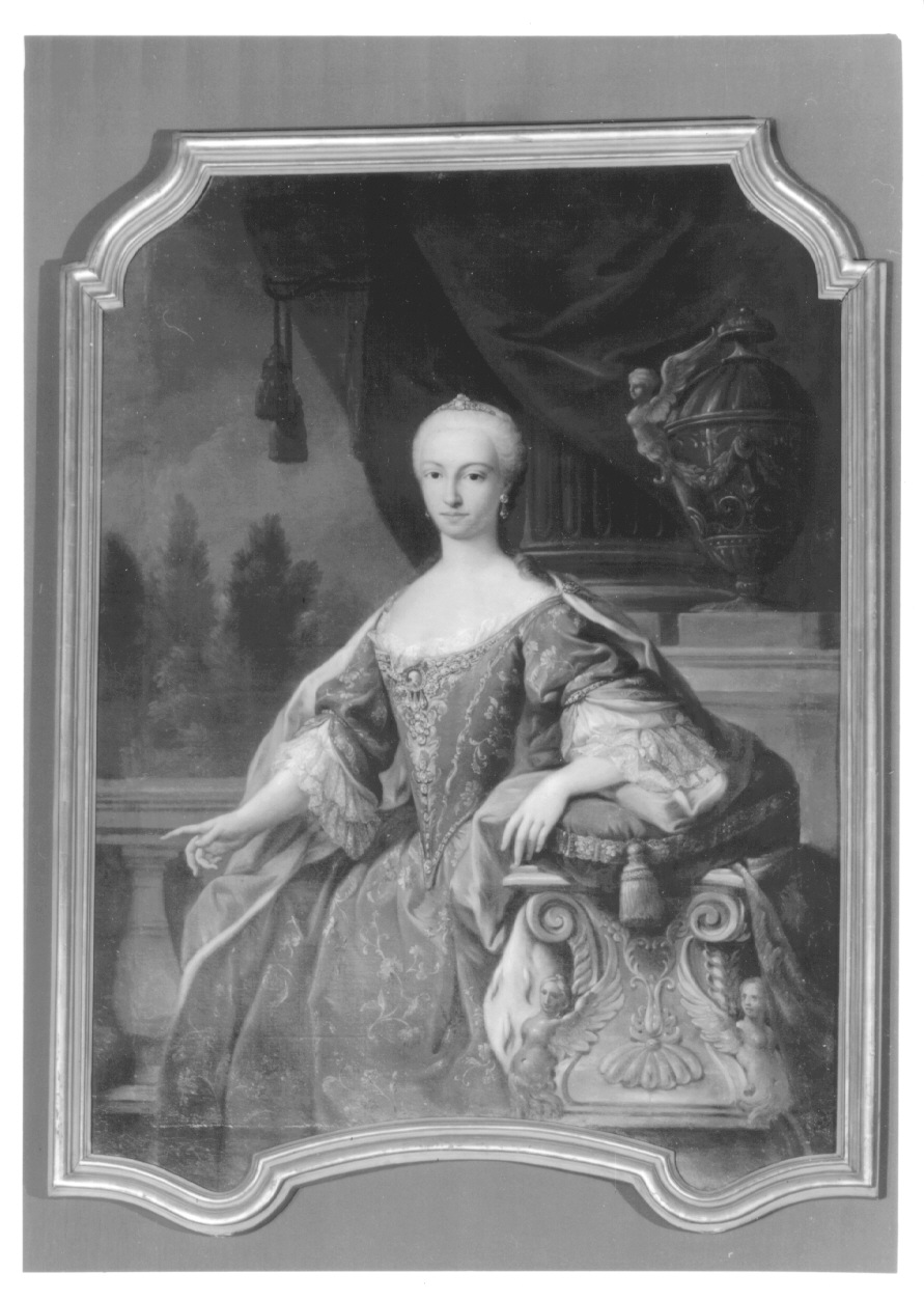 ritratto di Maria Antonia Ferdinanda di Borbone-Spagna (sovrapporta, opera isolata) di Duprà Domenico (maniera) (metà sec. XVIII)