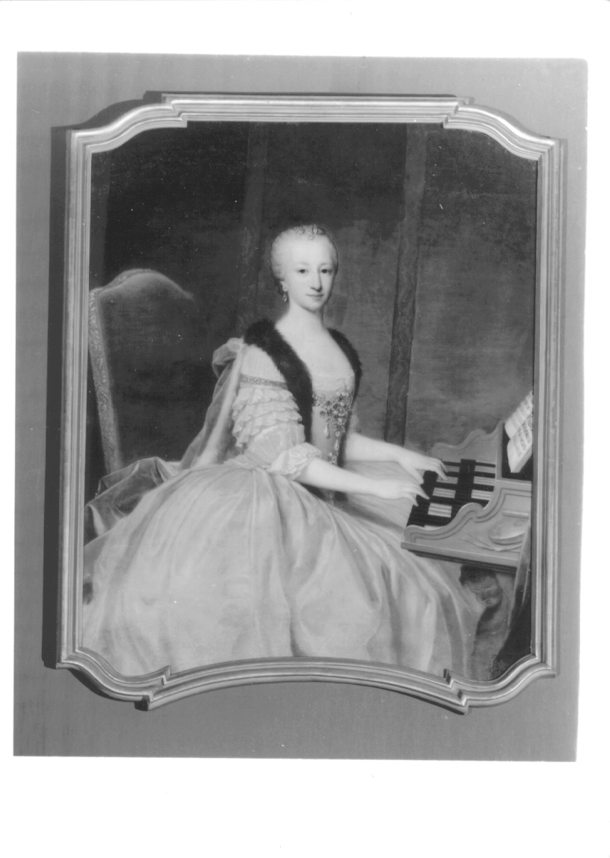 ritratto di Eleonora Maria Teresa di Savoia (sovrapporta, opera isolata) di Duprà Domenico (maniera) (metà sec. XVIII)