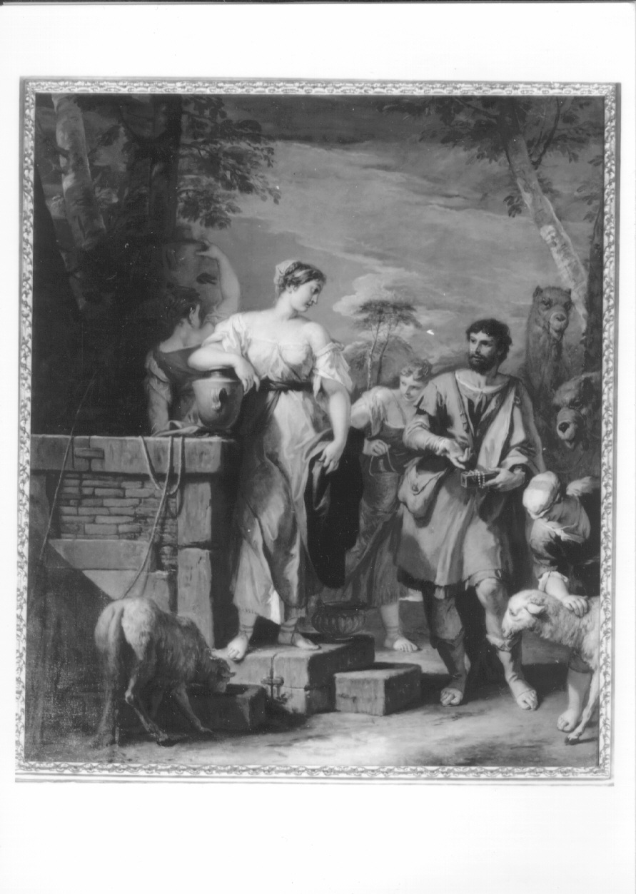 Rebecca al pozzo, Rebecca al pozzo (dipinto, opera isolata) di Ricci Sebastiano (secondo quarto sec. XVIII)
