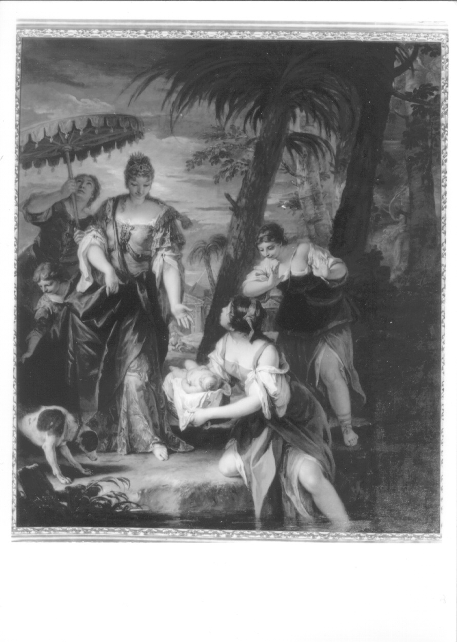 Mosè salvato dalle acque, Mosè salvato dalle acque (dipinto, opera isolata) di Ricci Sebastiano (secondo quarto sec. XVIII)