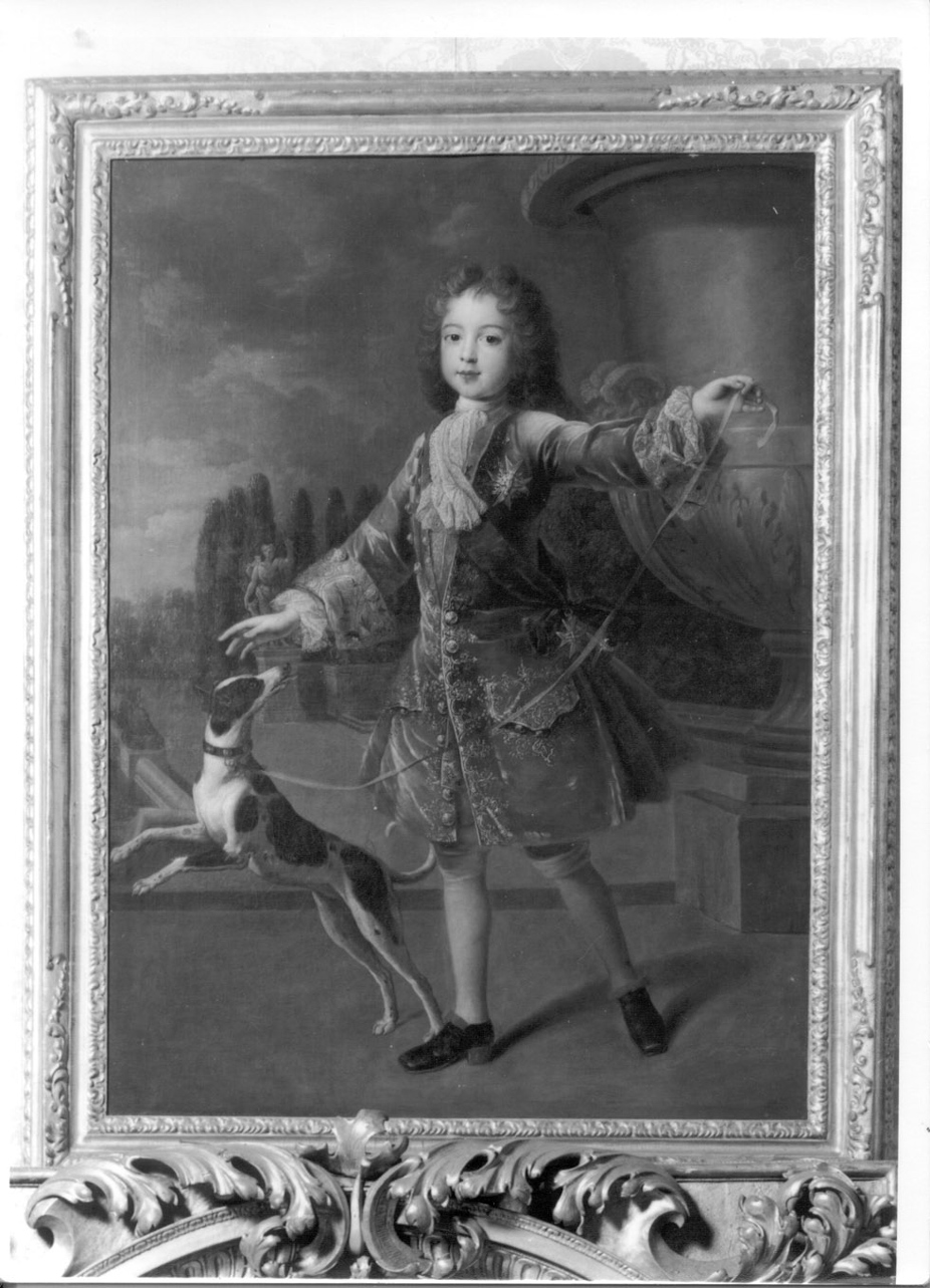 Ritratto di giovane principe con cane, ritratto di principino (dipinto, opera isolata) di Gobert Pierre (attribuito) (primo quarto sec. XVIII)