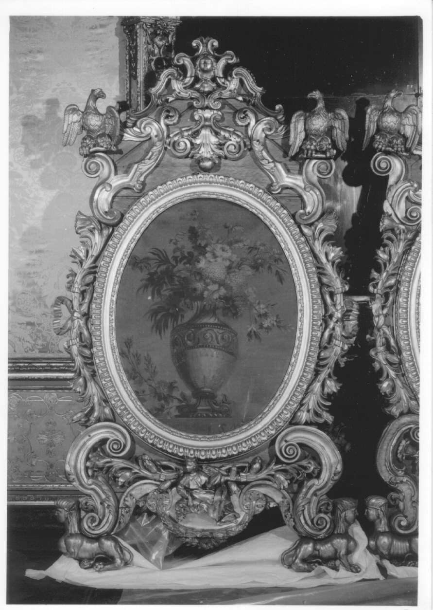 Vaso con fiori, vaso con fiori (dipinto, ciclo) - ambito piemontese (terzo quarto sec. XIX)