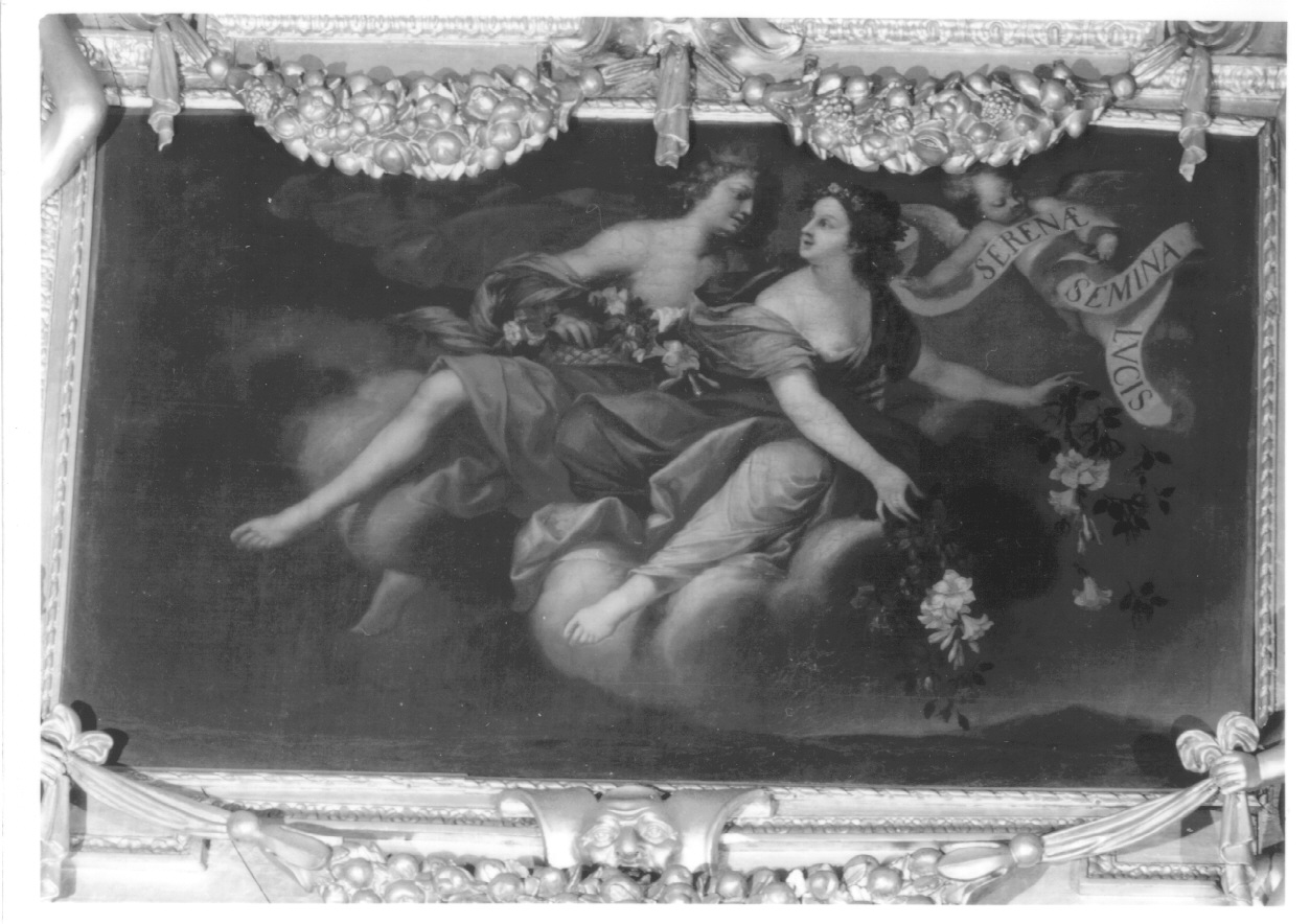 L'AURORA CHE APPORTANDO IL GIORNO SPARGE GIGLI, allegoria della Fecondità (dipinto, ciclo) - ambito piemontese (terzo quarto sec. XVII)