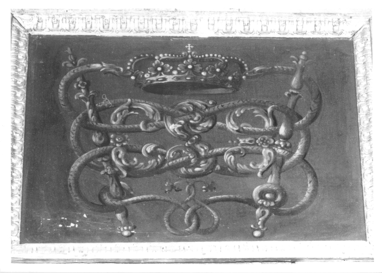 cifre e corone (dipinto, opera isolata) di Buffi Gian Luigi, Grattapaglia Giovan Battista (terzo quarto sec. XVII)