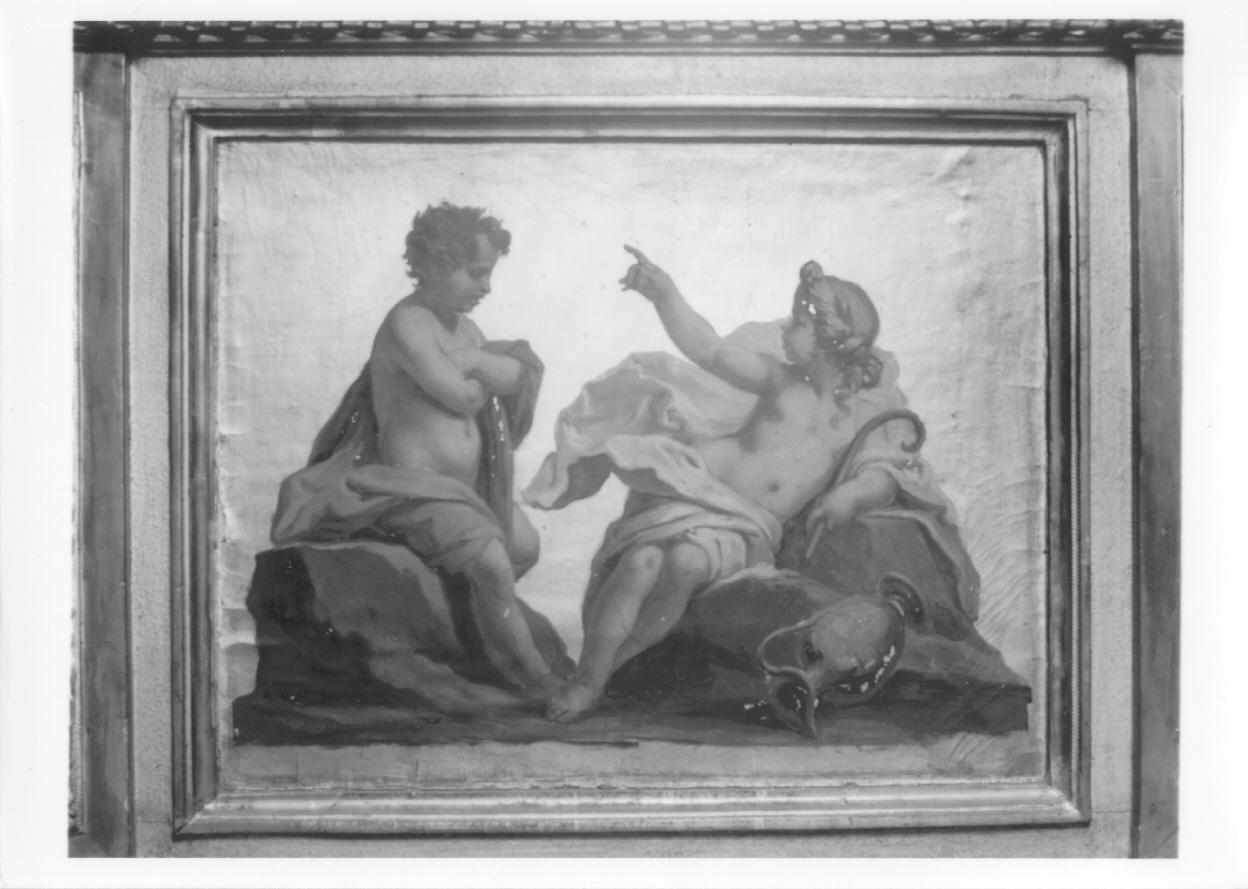 allegoria (dipinto, elemento d'insieme) di Valeriani Giuseppe (secondo quarto sec. XVIII)