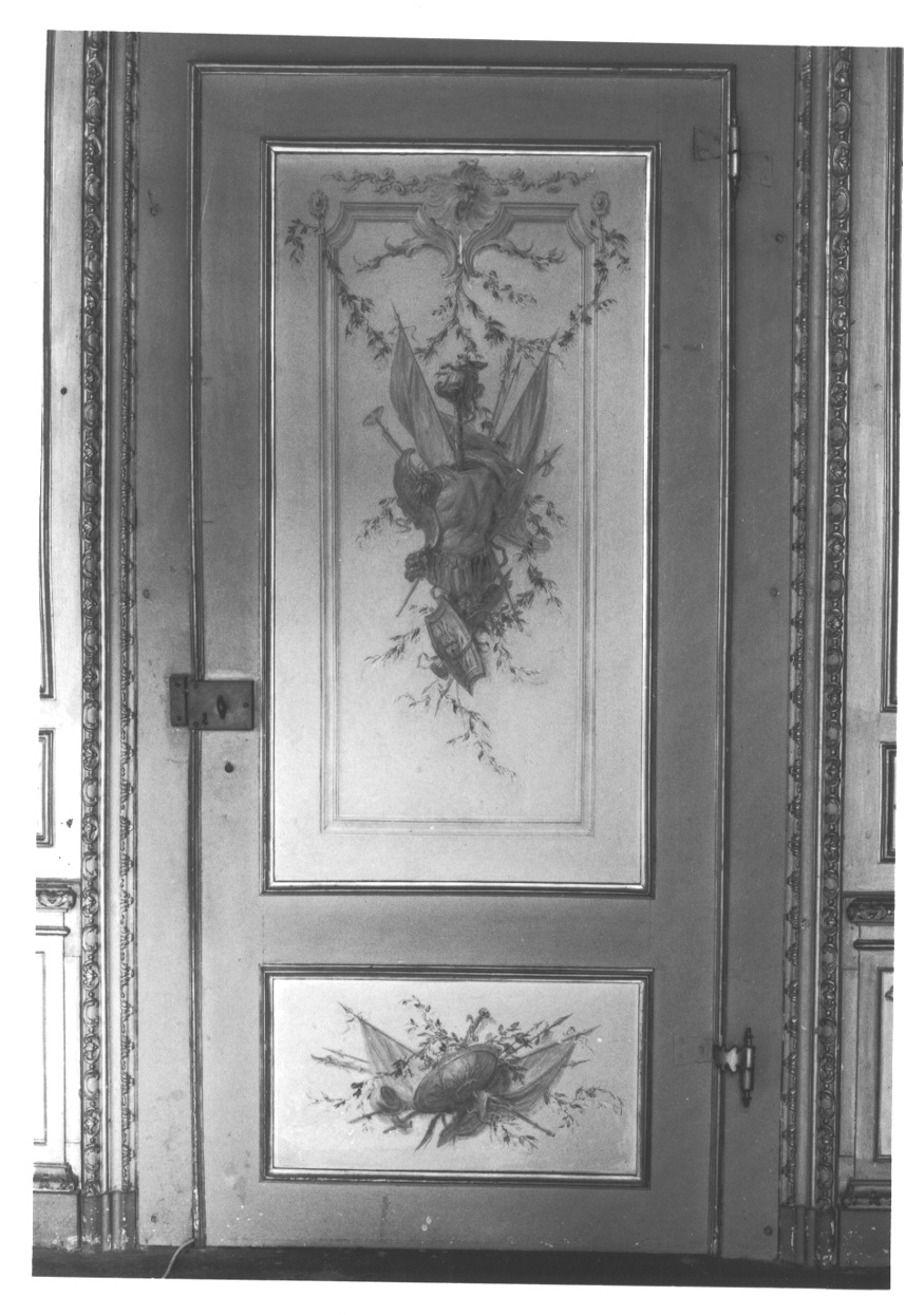 TROFEO DI GUERRA (porta, opera isolata) di Perego Gaetano (attribuito) (terzo quarto sec. XVIII)