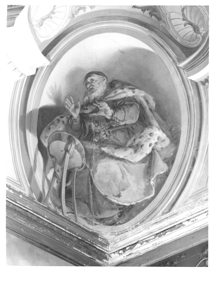 INVERNO (soffitto dipinto, elemento d'insieme) di Crosato Giovanni Battista, Mengozzi Colonna Girolamo (secondo quarto sec. XVIII)