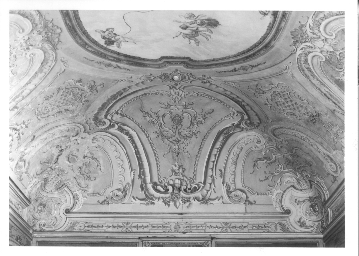 putti alati (soffitto dipinto, opera isolata) di Alberoni Giovanni Battista, Cassini Giovanni Franco (metà sec. XVIII)