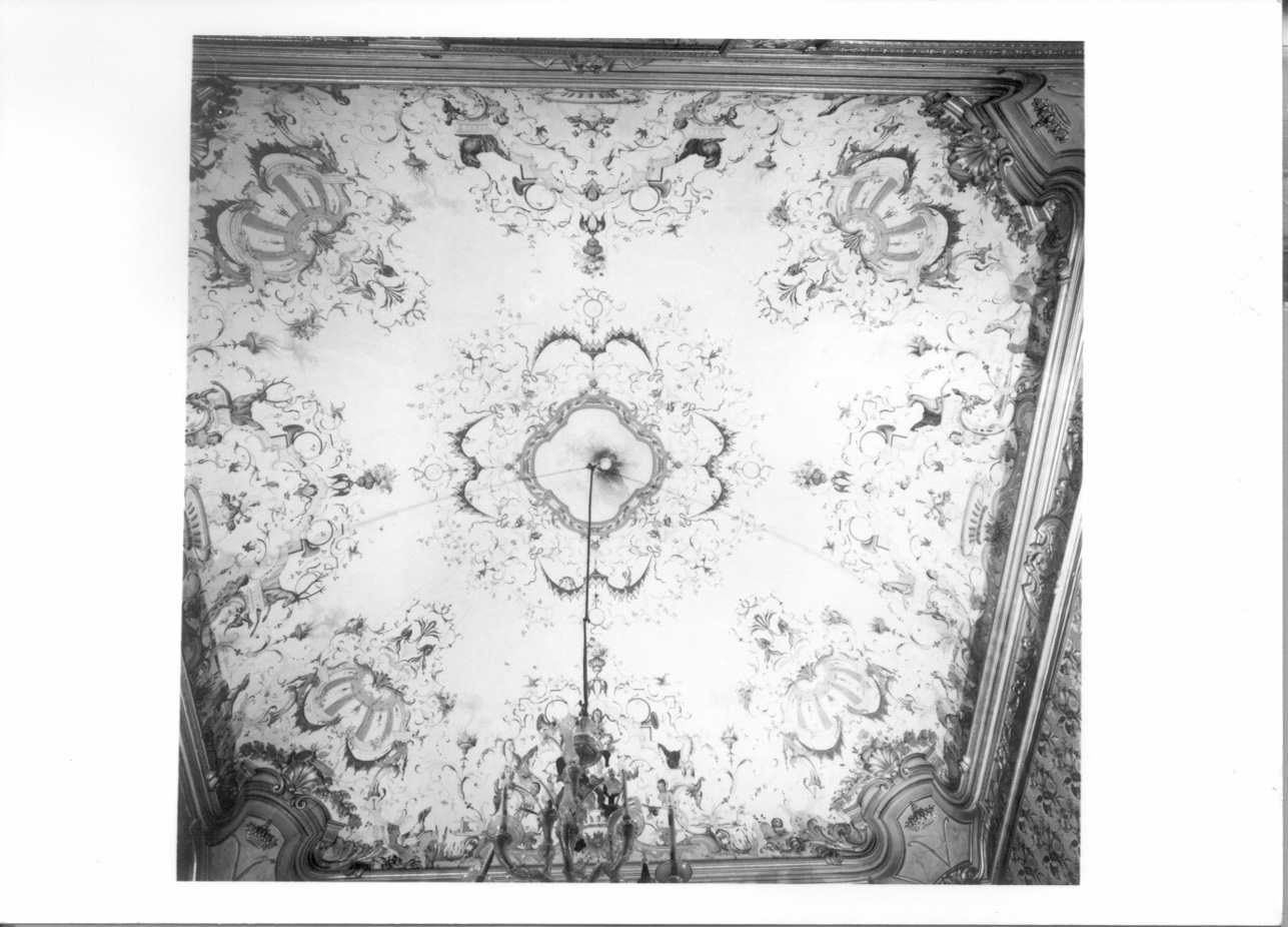 GROTTESCHE (soffitto dipinto, opera isolata) di Pozzo Giovanni Pietro, Pozzo Pietro Antonio (metà sec. XVIII)