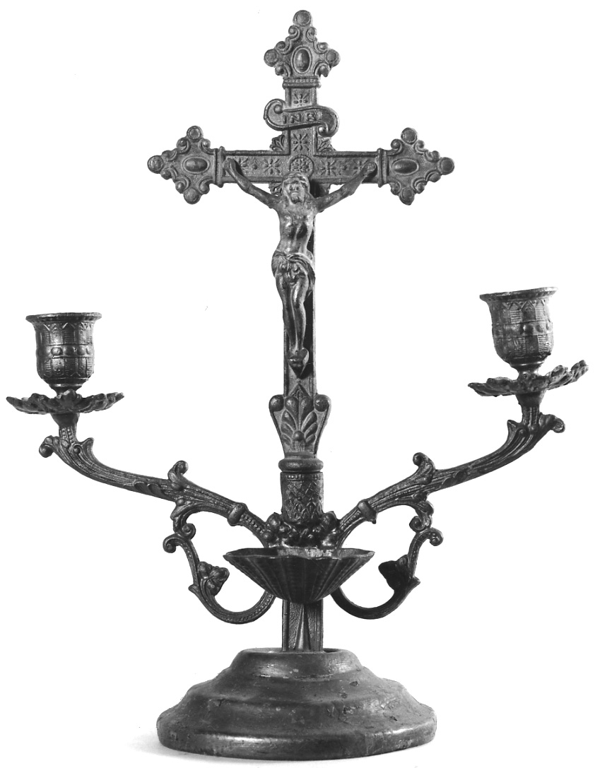Cristo crocifisso (croce da tavolo, opera isolata) - ambito italiano (fine/inizio secc. XIX/ XX)