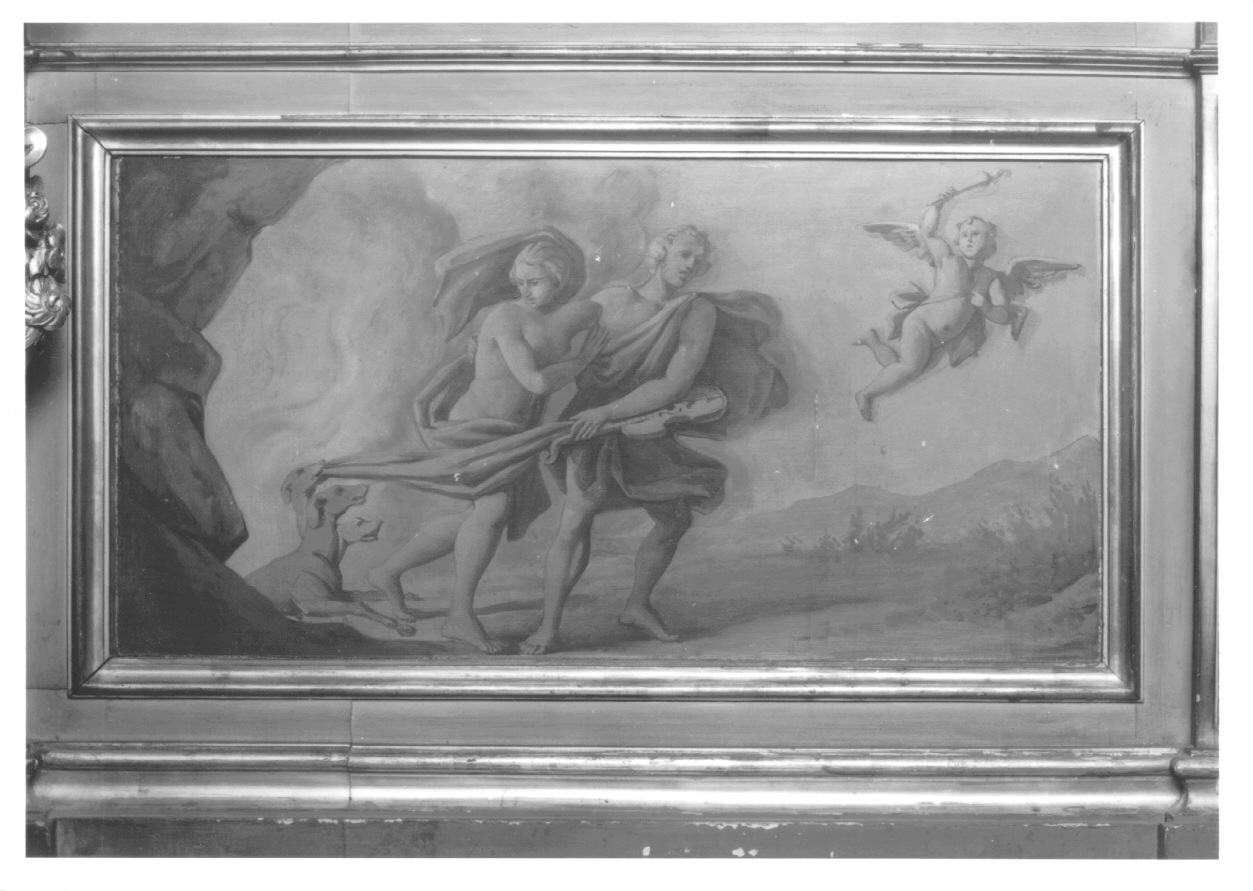 Orfeo ed Euridice (dipinto, elemento d'insieme) - ambito piemontese (seconda metà sec. XIX)