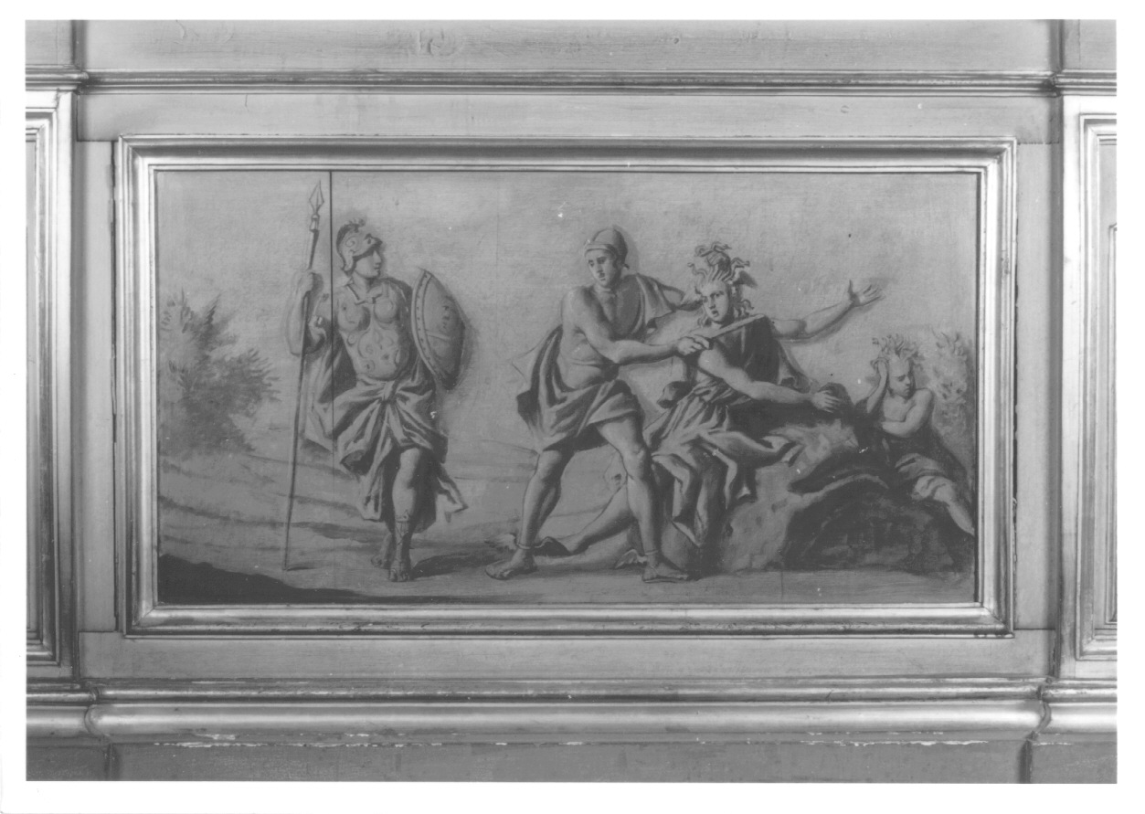 Ercole e l'idra di Lerna (dipinto, elemento d'insieme) - ambito piemontese (seconda metà sec. XIX)