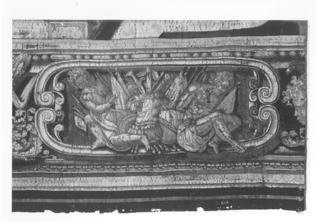 La fontana di Anet (arazzo, frammento) di De Maecht Philippe, Caron Antoine, Lerambert Henri (e aiuti) - manifattura di Faubourg Saint-Marcel (primo quarto sec. XVII)