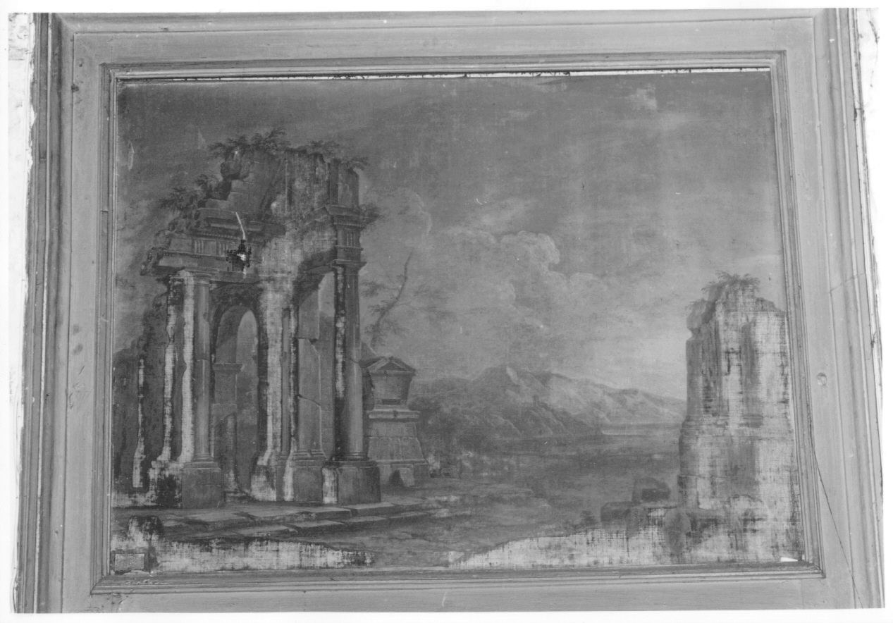 rovine architettoniche (sovrapporta, ciclo) di Gambone Giovanni Domenico (ultimo quarto sec. XVIII)