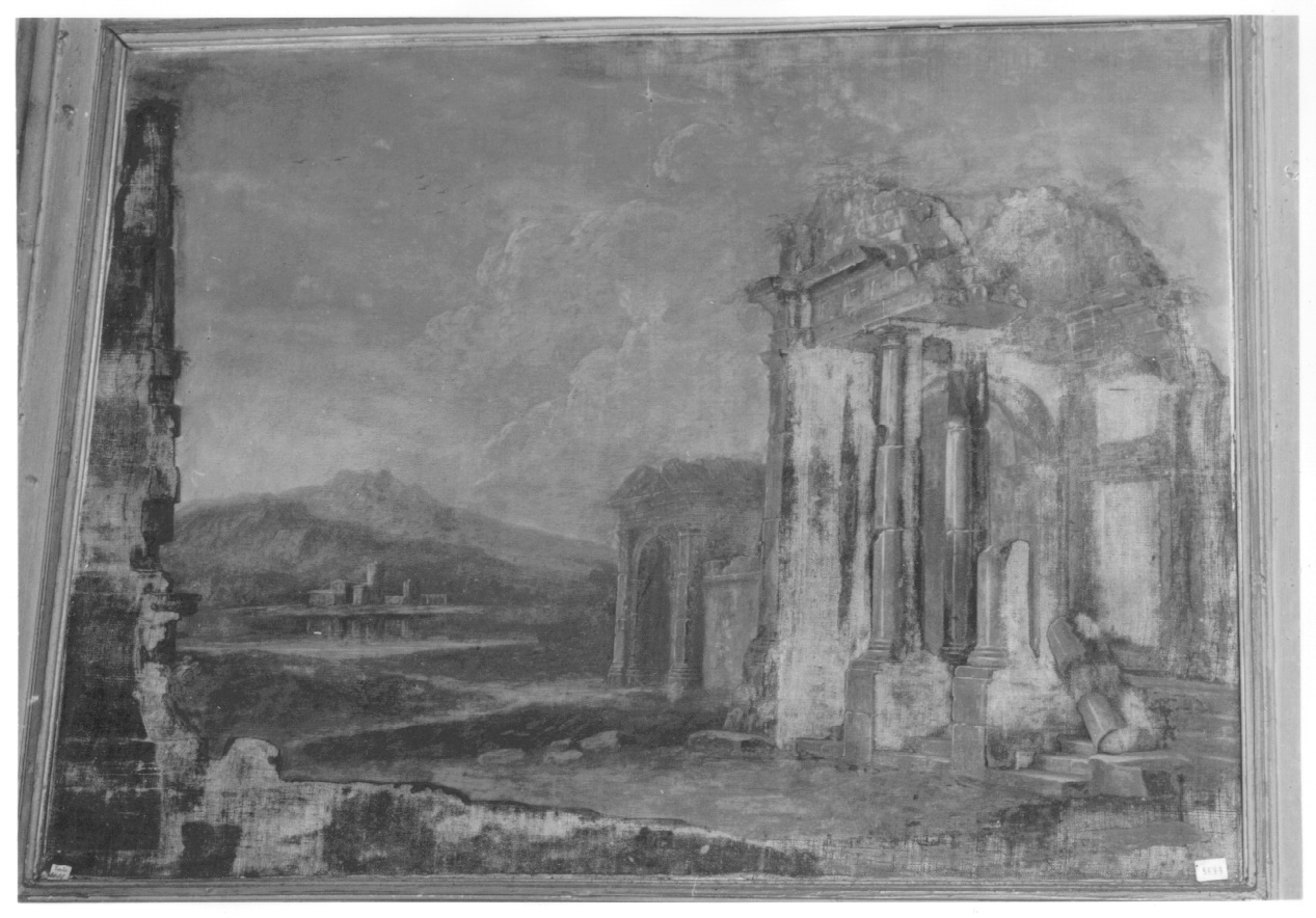 rovine architettoniche (sovrapporta, ciclo) di Gambone Giovanni Domenico (ultimo quarto sec. XVIII)
